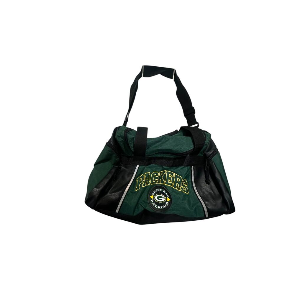 Green Bay Packers Zip Up Duffel Bag FOCO NFL Core Green Black One Size